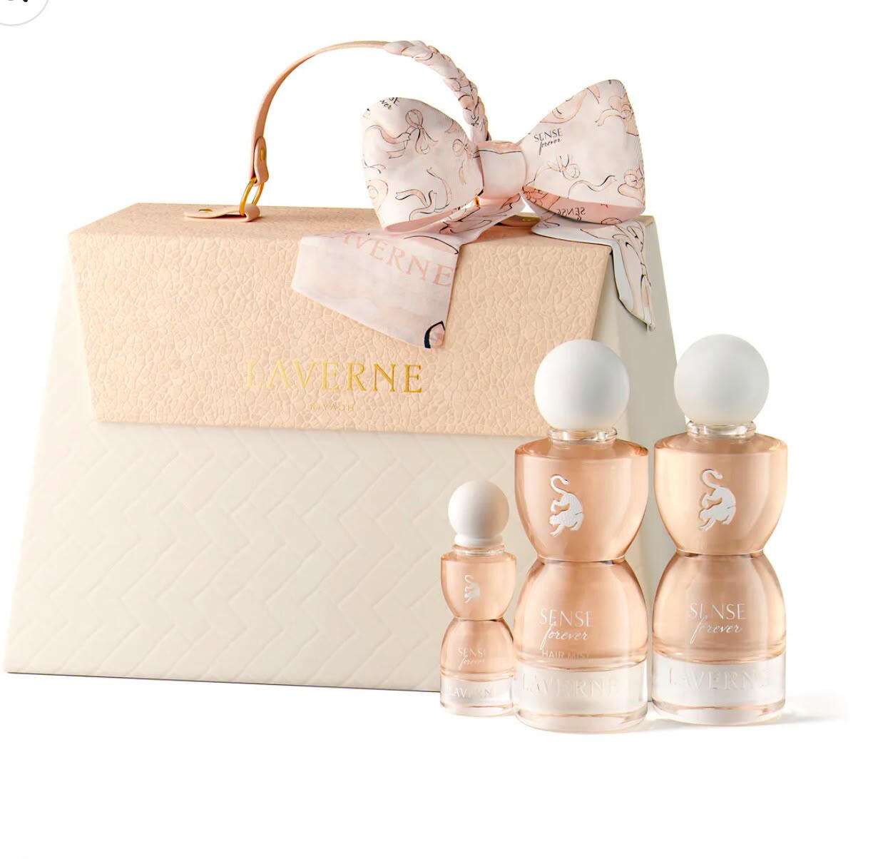 Sense Forever Collection Includes • Sense Forever Eau de Parfum – 75 ml • Sense Forever Hair Perfume – 75 ml • Sense Forever Travel Perfume – 10 ml Signature The complete Sense Forever experience, beautifully presented for everyday elegance and effortle
