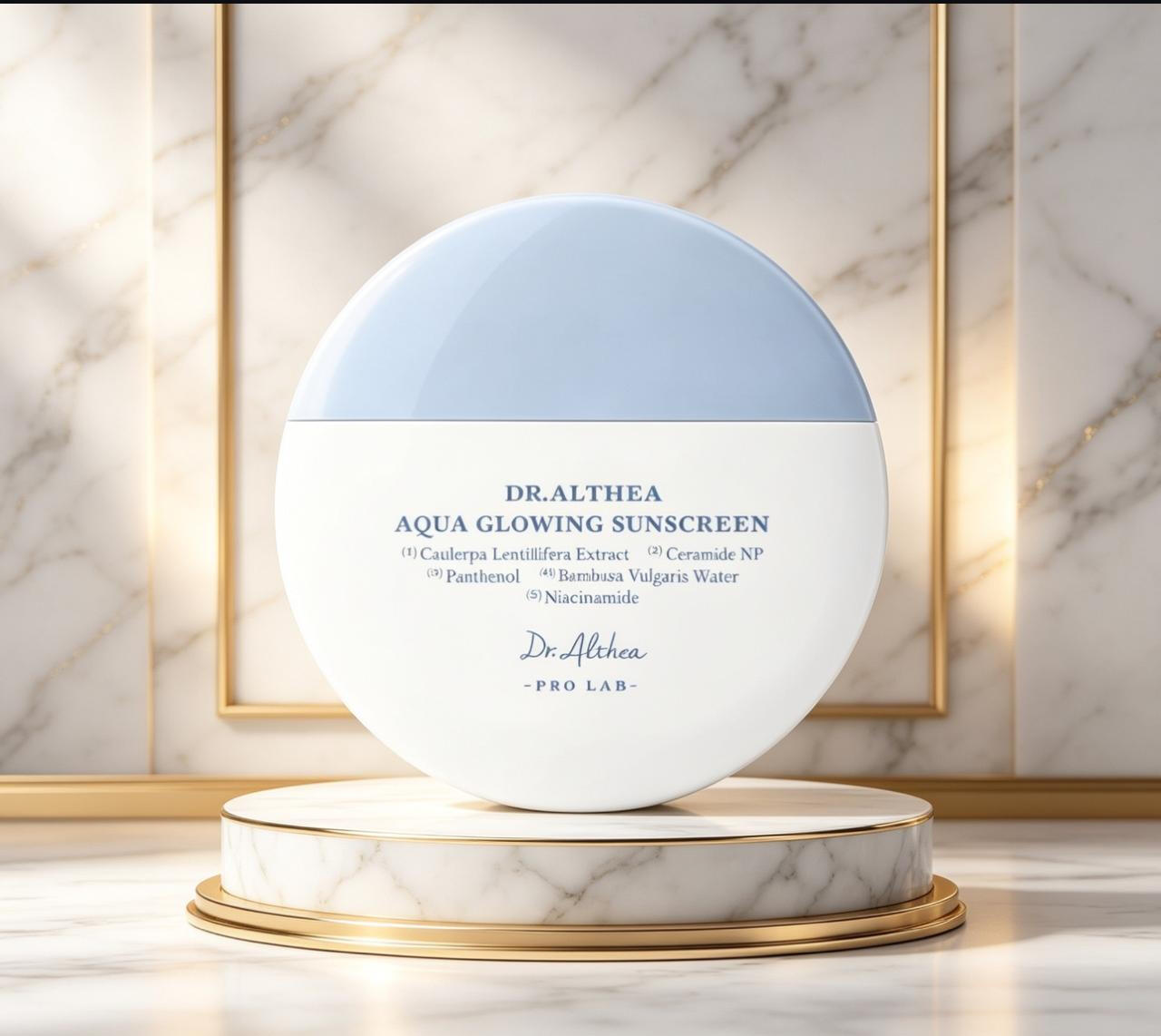 Aqua Glowing Sunscreen. SPF+50PA++++. 45 ml. 220 MAD