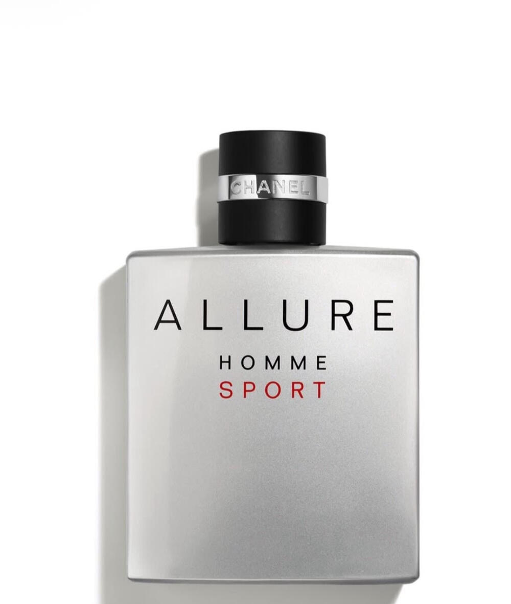 ALLURE HOMME SPORT Eau de Toilette Family Woody • Fresh • Aromatic Occasion Day • Casual • Sport Season Spring • Summer Longevity Moderate to Long-lasting Projection Moderate Olfactory Notes Top Orange • Mandarin • Sea Notes • Aldehydes Heart Nerol