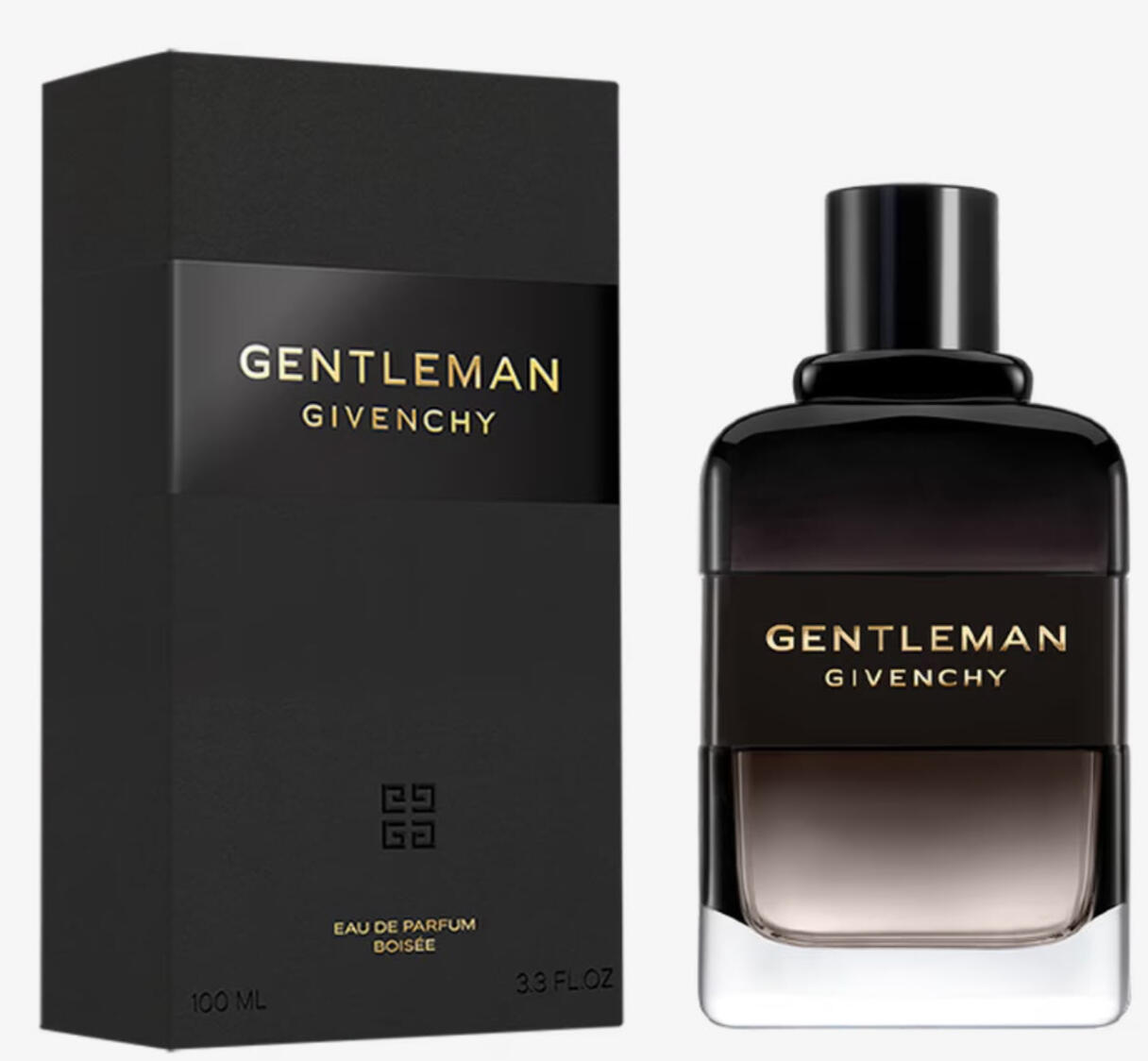 GENTLEMAN GIVENCHY Eau de Parfum Boisée Family Woody • Spicy • Iris Occasion Day & Evening Season Autumn • Winter • Spring Longevity Long-lasting Projection Moderate Olfactory Notes Top Black Pepper • Coriander • Geranium Heart Iris • Cedarwood • C