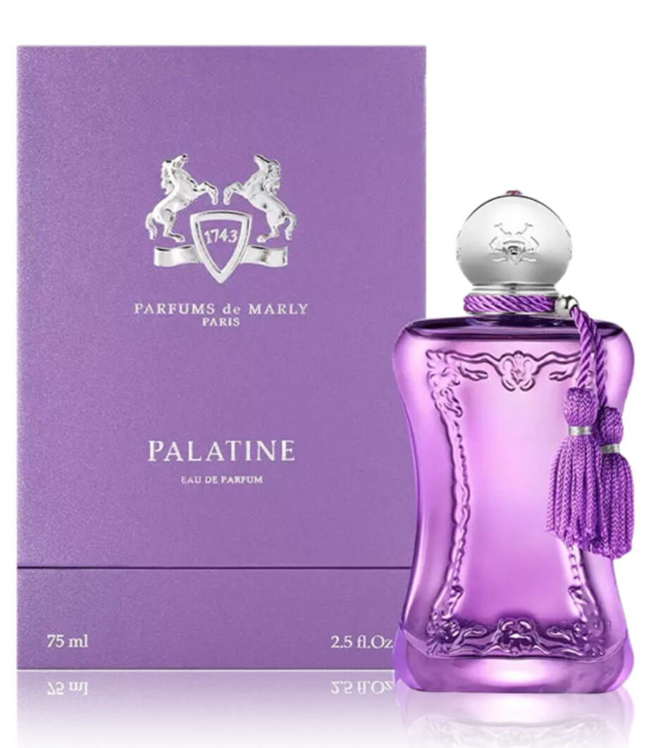 Palatine Family Floral • Woody • Musky Occasion Day & Evening Season Spring • Autumn Longevity Long-lasting Projection Moderate Olfactory Notes Top Pear • Bergamot • Mandarin Heart Violet • Lavender • Floral Bouquet Base Musk • Sandalwood • Vanill