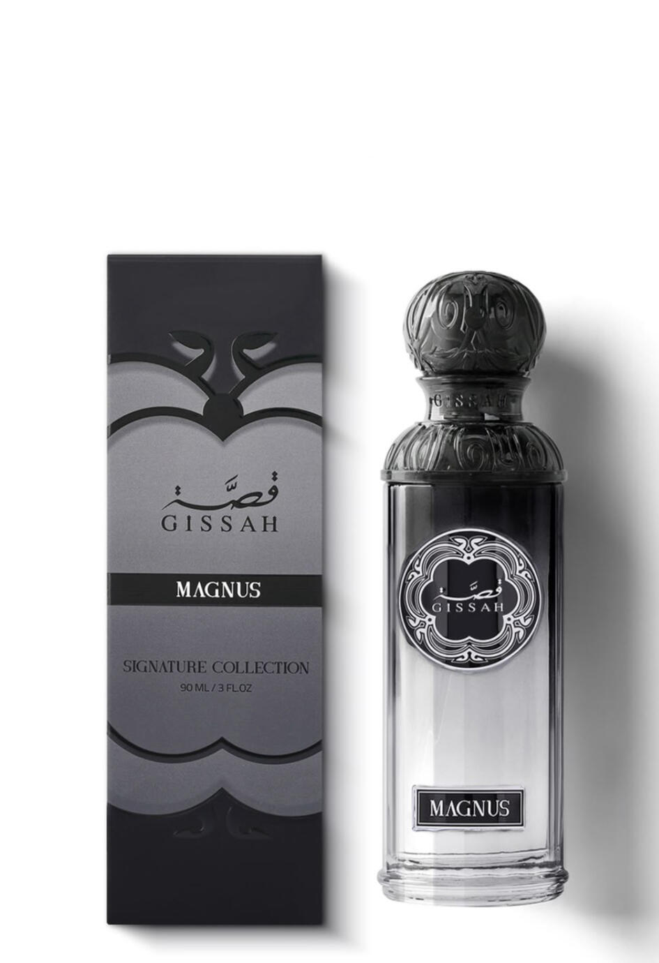 GISSAH Magnus Family Woody • Aromatic Occasion Day & Evening Season All Seasons Longevity Exceptional Projection Strong Olfactory Notes Top Bergamot • Lemon • Pink Pepper Heart Lavender • Cedarwood • Geranium Base Amber • Vetiver • Musk • Patchoul