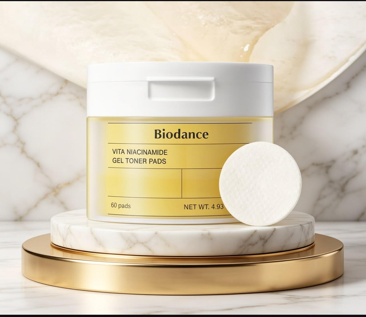 Vita Niacinamide Gel Toner 60 Pads• 300 MAD